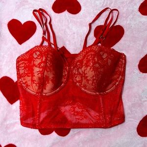 Victorias Secret Very Sexy Red Lace Bra Top